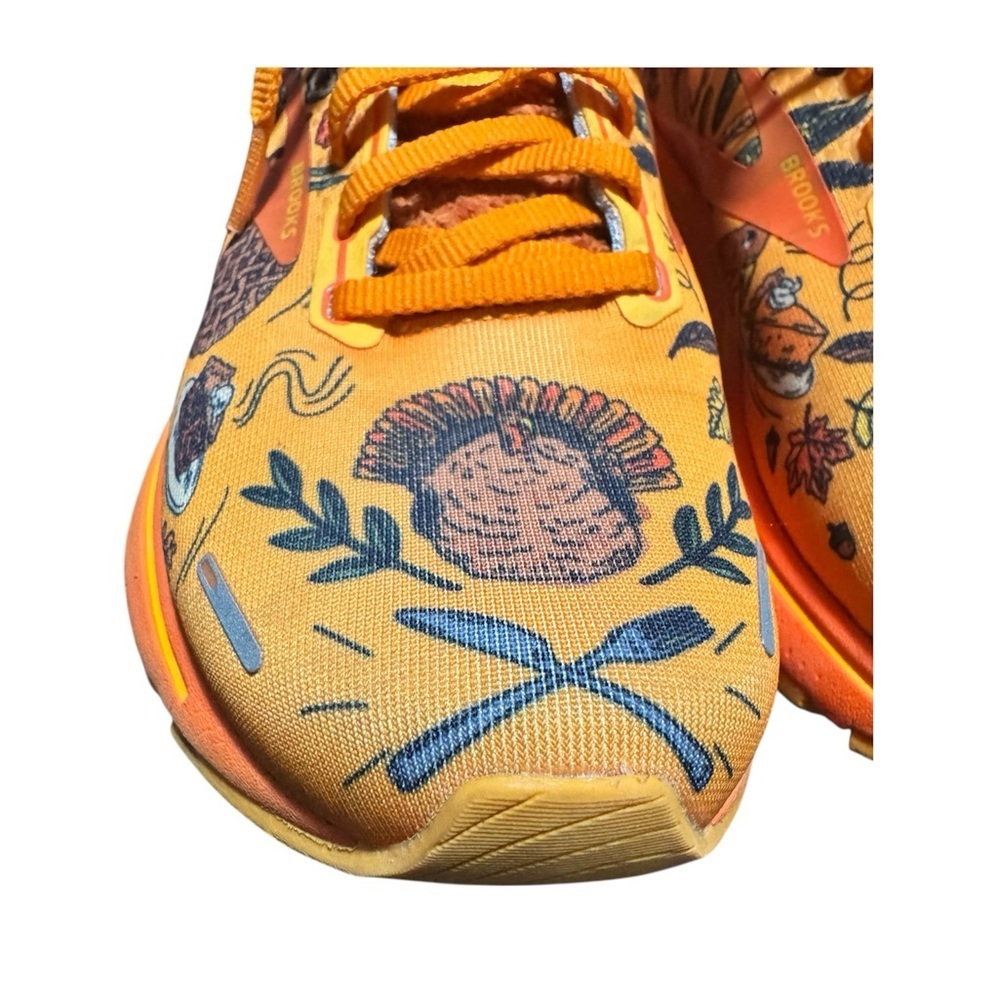 Brooks Ghost 14 Trot Happy Thanksgiving Running Shoes Size 8. - Picture 2 of 11